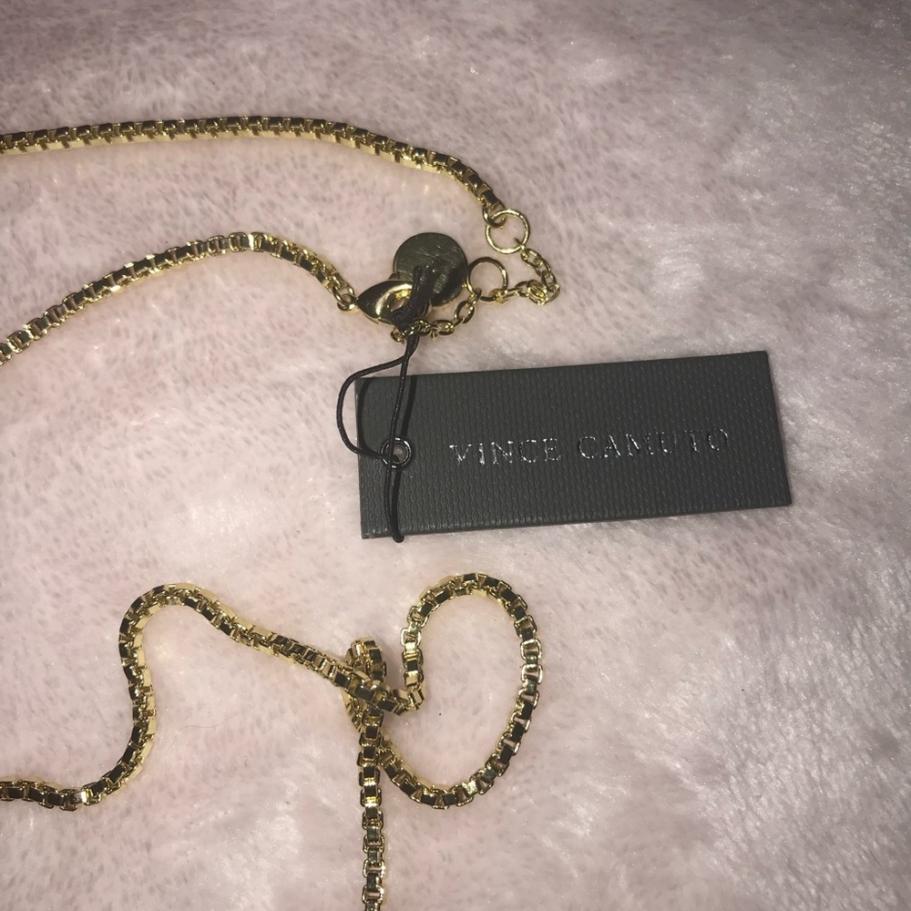 Vince Camuto Gold Statement Necklace New - Picture 9 of 12